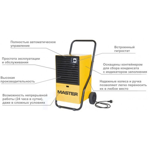 Осушитель воздуха Master DH 26   купить не дорого с установкой. Большой выбор товаров в каталоге, скидки, акции, гарантия.